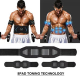 Touch Screen EMS Abdominal Muscle Stick Massage Belt