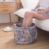 Large Travel Foot Soak Bag With Foldable Basin