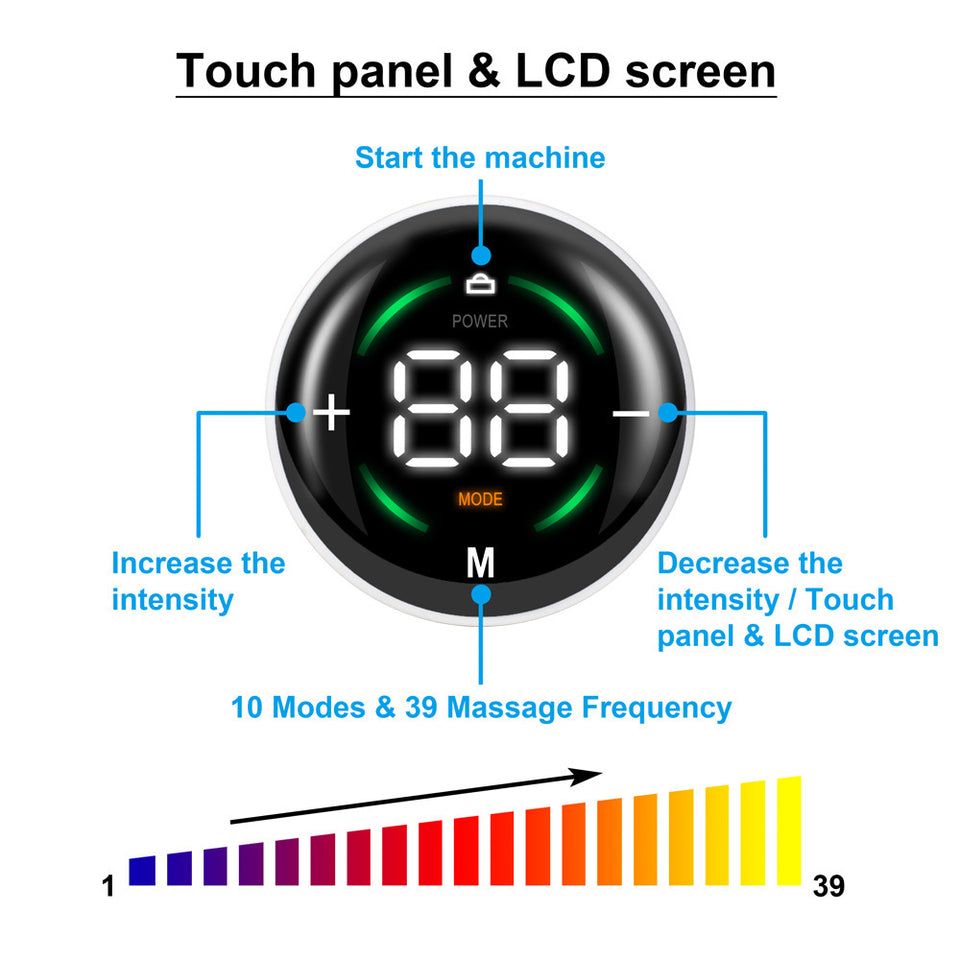 Touch Screen EMS Abdominal Muscle Stick Massage Belt